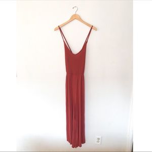 Cutest rust backless playsuit